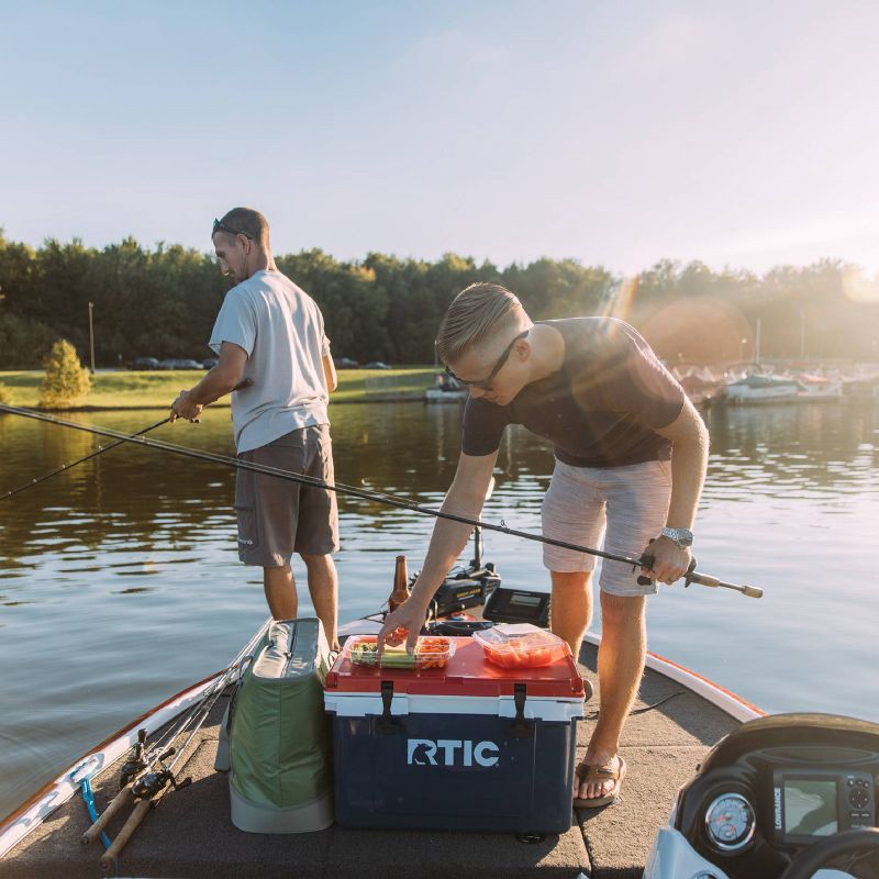 slide 6 of 8, RTIC Outdoors 32 QT Ultra-Light Hard Sided Cooler - Lilac Purple: Polypropylene Construction, 32 qt