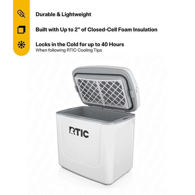 slide 2 of 8, RTIC Outdoors 8qt Road Trip Personal Cooler - White, 8 qt