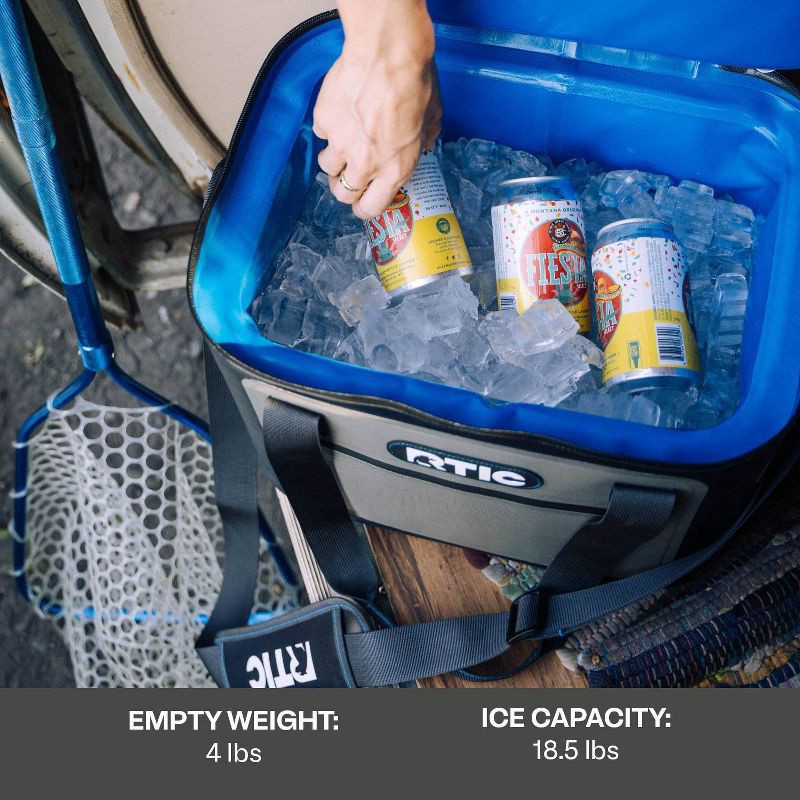 slide 5 of 8, RTIC Outdoors 30 Cans Ultra-Tough Soft Sided Cooler - Lilac Purple: Vinyl Liner, 6 lbs, 30 cans, 6 lb