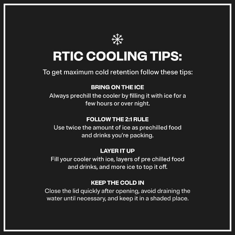 slide 7 of 7, RTIC Outdoors 22qt Ultra Light Wheeled Hard Sided Cooler - Gray: Polypropylene Liner, 22 qt