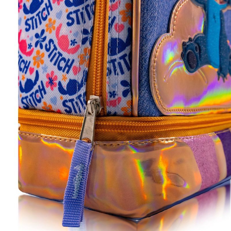 slide 3 of 4, Disney Lilo & Stitch Dual Compartment Lunch Box - Blue, 1 ct