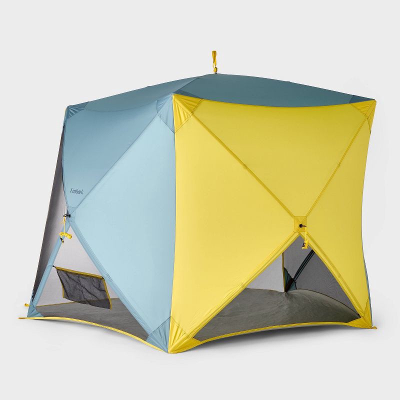 slide 2 of 4, Beach Shelter Yellow - 4 Hub Shelter - Embark™: Outdoor Sun Protection, UPF 50+, 1 ct