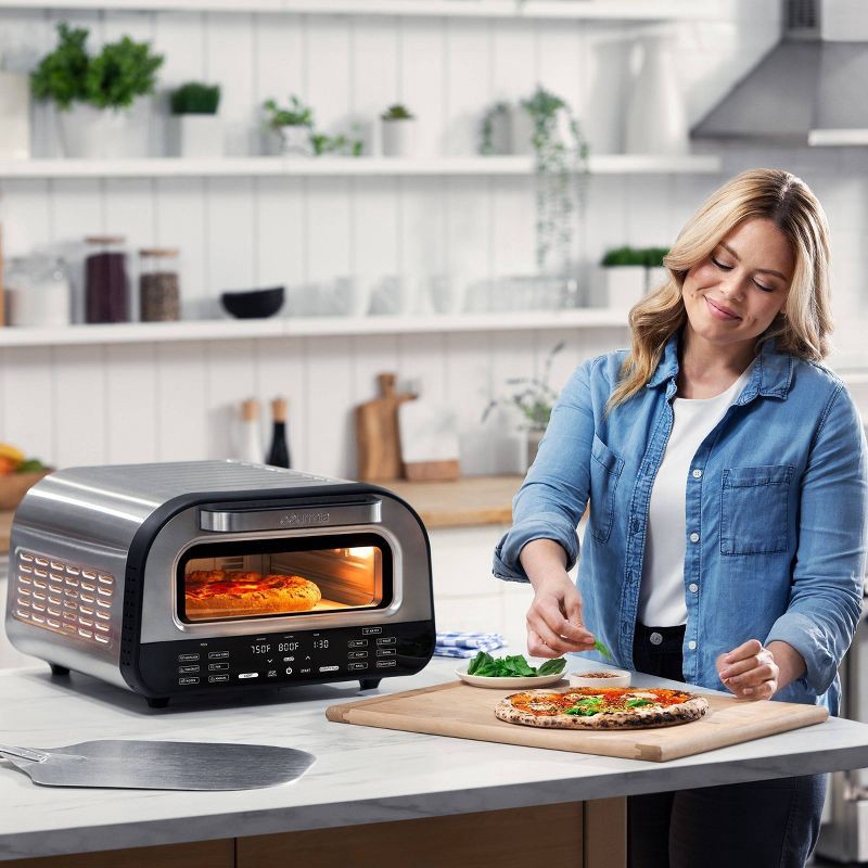 slide 5 of 12, Gourmia Digital Indoor Grill Pizza + Air Fryer Oven with 6 Pizza Presets and 7 Cooking Functions, 1 ct