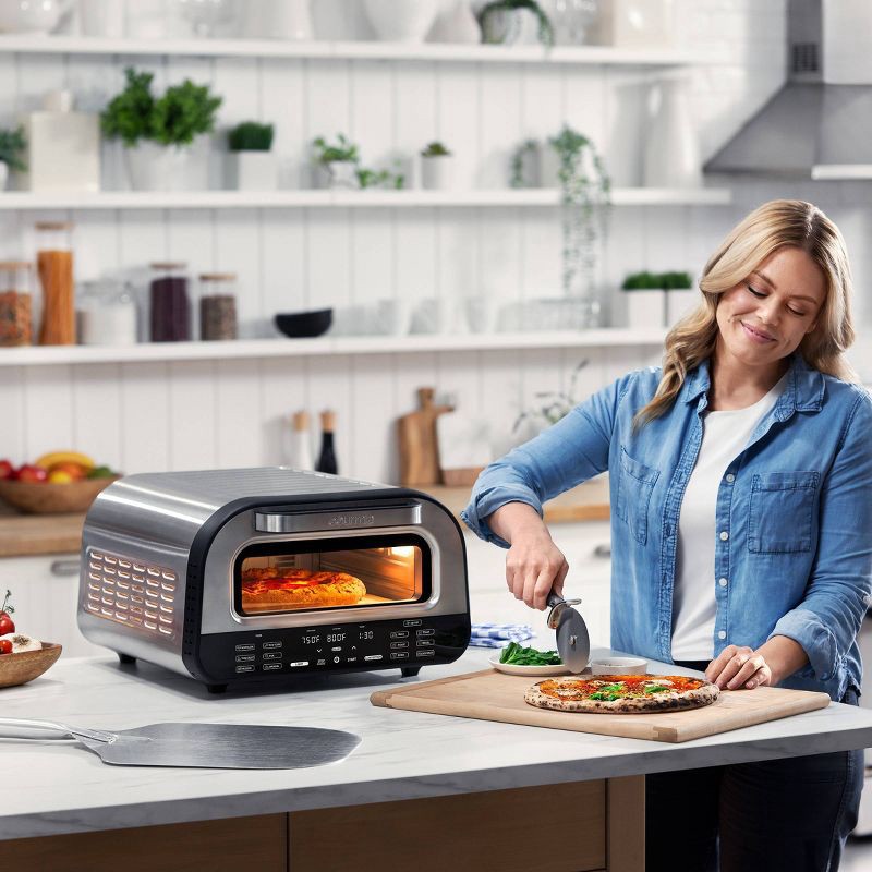 slide 6 of 12, Gourmia Digital Indoor Grill Pizza + Air Fryer Oven with 6 Pizza Presets and 7 Cooking Functions, 1 ct