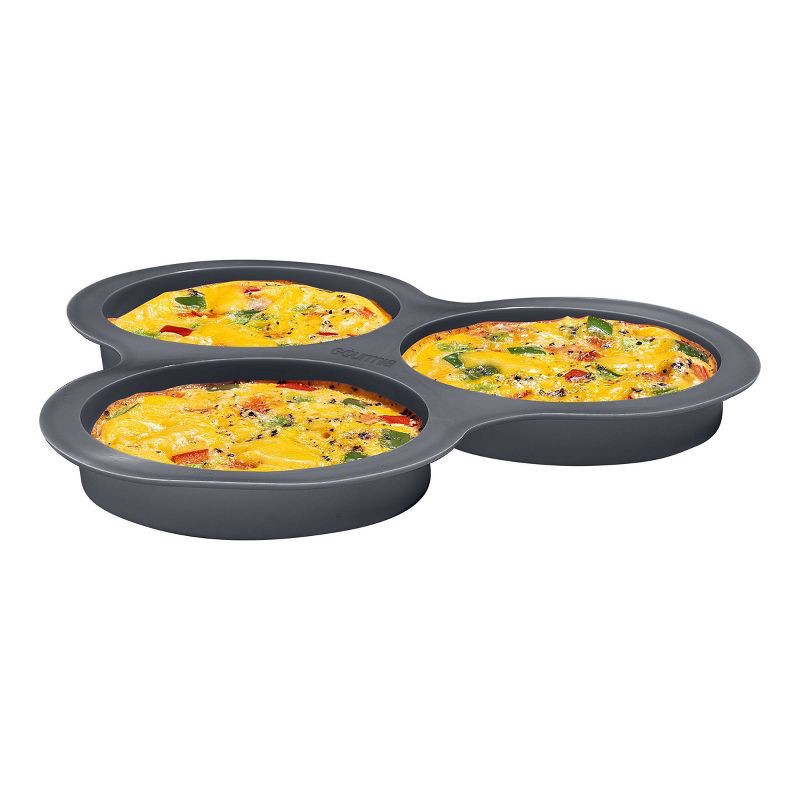 slide 7 of 12, Gourmia Reusable 3pc Silicone Air Fryer Accessory Set with Basket Liner, Egg Bites Mold & Muffin Pan: Dishwasher-Safe, Hand Wash, Black, 1.49 lbs, 3 ct, 1.49 lb