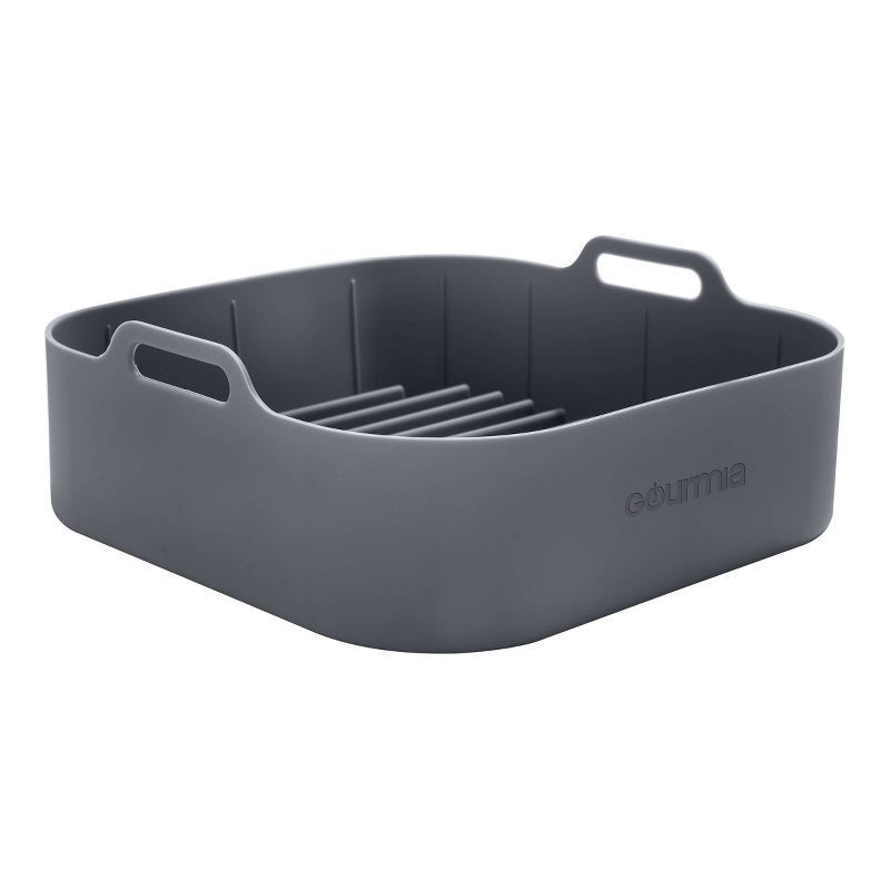 slide 9 of 12, Gourmia Reusable 3pc Silicone Air Fryer Accessory Set with Basket Liner, Egg Bites Mold & Muffin Pan: Dishwasher-Safe, Hand Wash, Black, 1.49 lbs, 3 ct, 1.49 lb