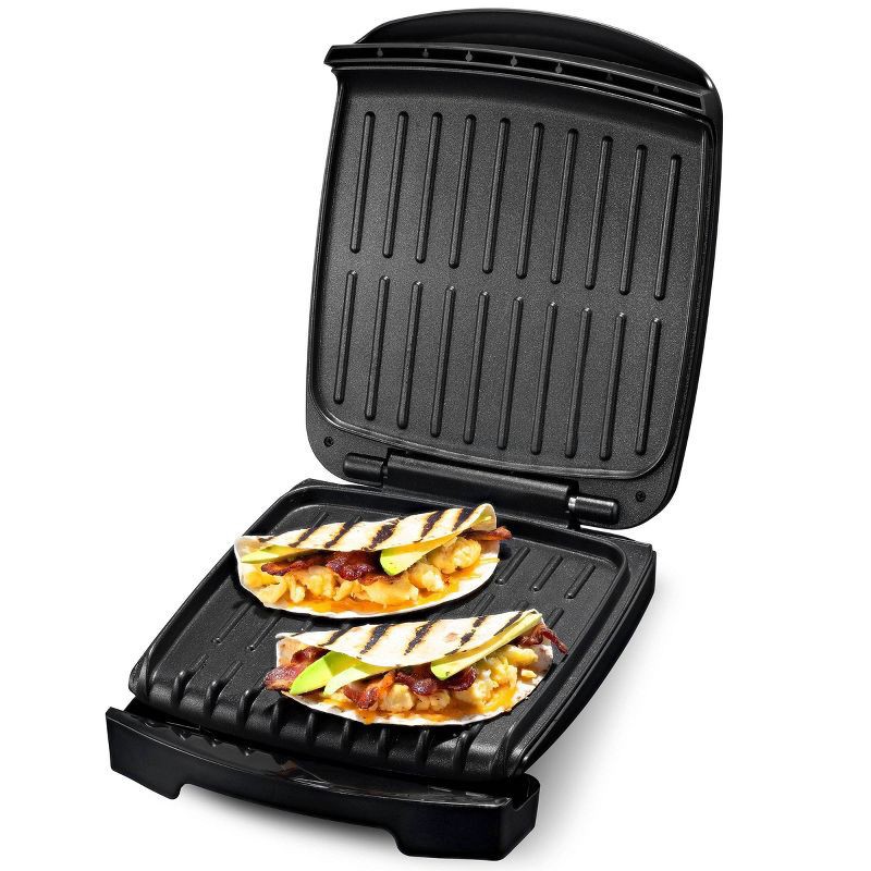 slide 11 of 12, Gourmia 13.1" 4-Slice Health Griddle Black/Stainless Steel Finish, 1 ct