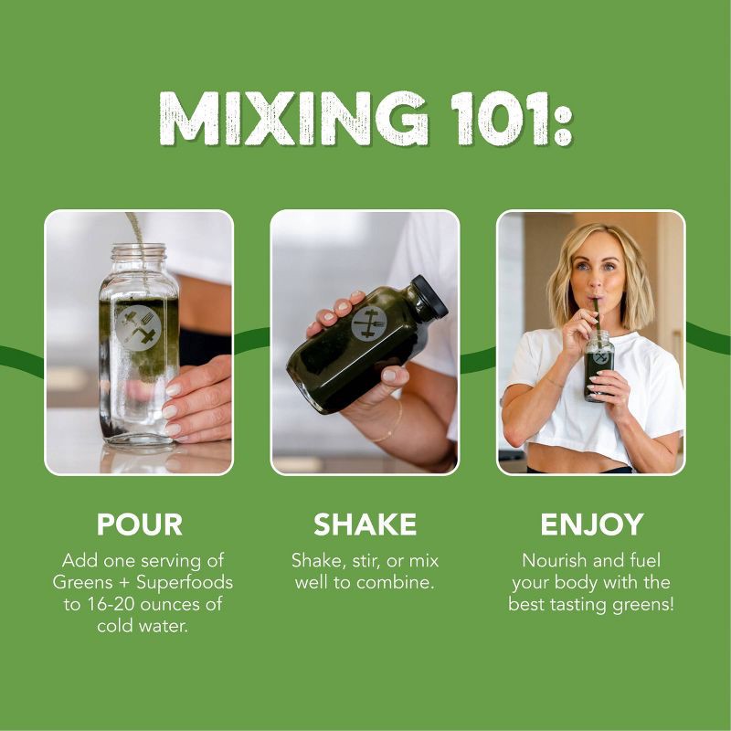 slide 4 of 8, Clean Simple Eats Greens Powder Sticks - Variety Pack - 3.9oz/10ct, 3.9 oz, 10 ct