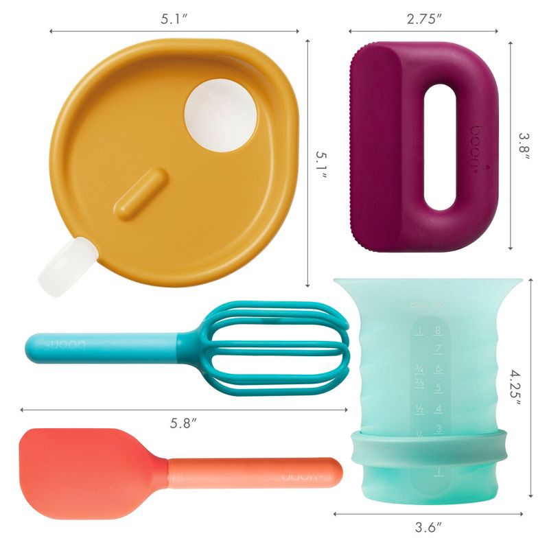 slide 3 of 4, Boon Intro Toddler Food Prep Tools - 5pk, 5 ct