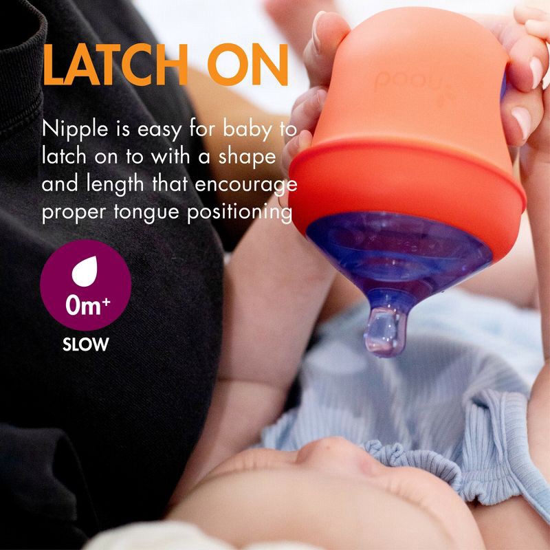 slide 7 of 10, Boon Nursh Pouch Baby Bottles - Color Block - 4 fl oz/3pk, 4 fl oz, 3 ct