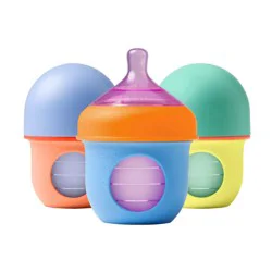 Boon Nursh Pouch Baby Bottles - Color Block - 4 fl oz/3pk