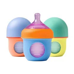 Boon Nursh Pouch Baby Bottles - Color Block - 4 fl oz/3pk