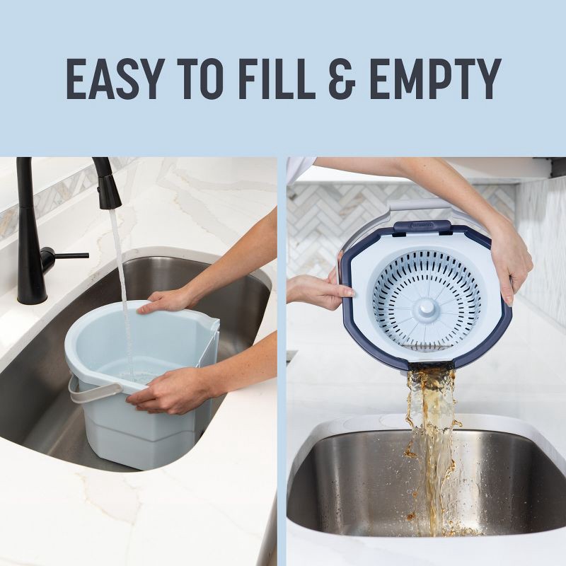 slide 3 of 16, Casabella Clean Water Spin Mop with Extra Refill, 1 ct