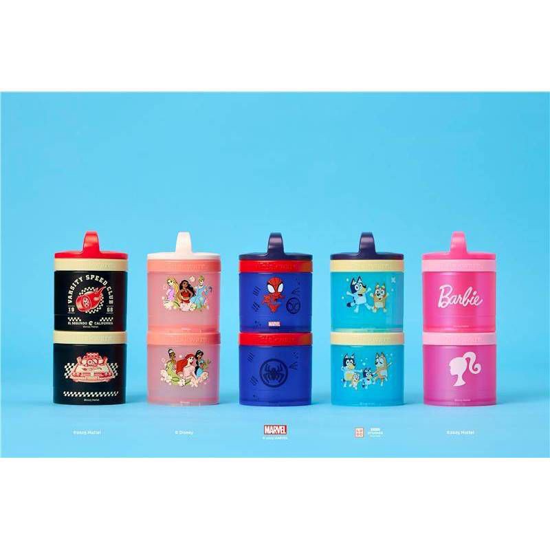 slide 5 of 5, Whiskware Stackable 2pc Food Storage Jar Snack Pack - Bluey Family Beach Day: BPA-Free, Spillproof Jars, 2 ct