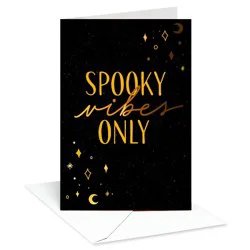 American Greetings Halloween Card Spooky Vibes Only
