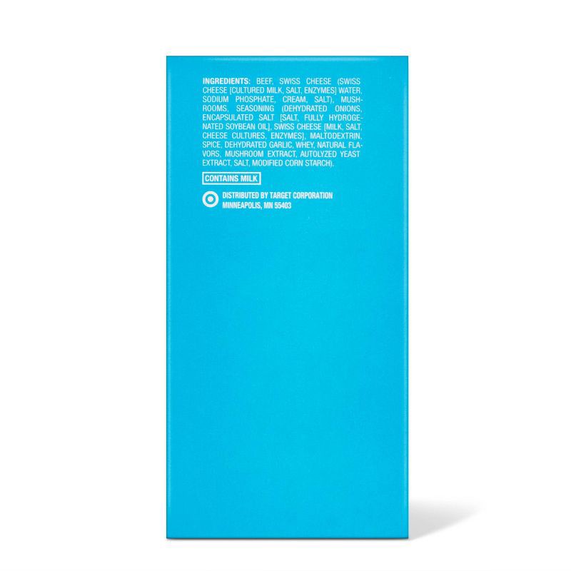 slide 3 of 5, Mushroom Swiss Beef Patties - Frozen - 32oz/6ct - Good & Gather™, 32 oz, 6 ct