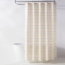 Fabric Thin Striped Shower Curtain - Room Essentials™