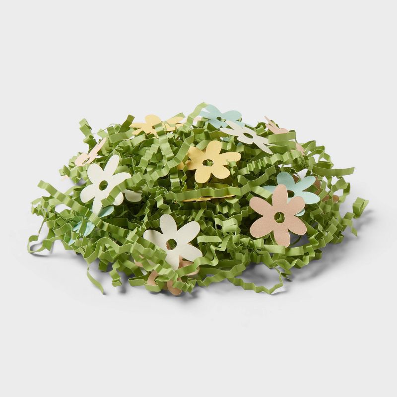 slide 3 of 3, Easter Basket Paper Grass & Flower Shred - Spritz™, 1 ct