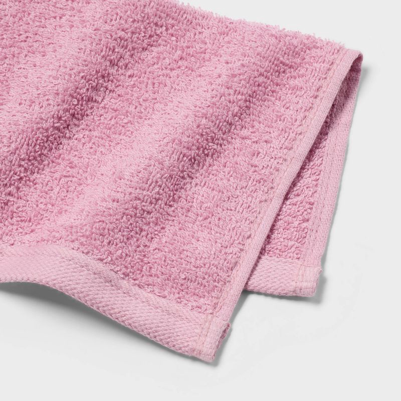 slide 4 of 4, 18pk Everyday Washcloths Pink/Orange/White - Room Essentials™, 18 ct