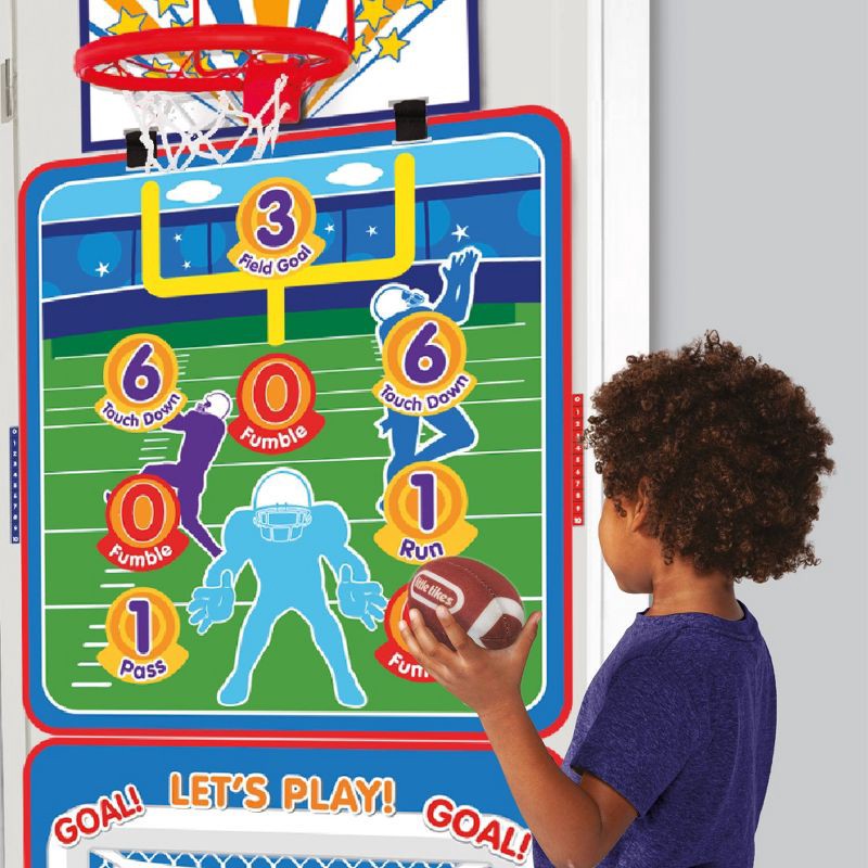 slide 3 of 4, Little Tikes 3 in 1 Doorway Sports Toy Multi Sports Set: Suitable for Kids Ages 3-6, 1 ct