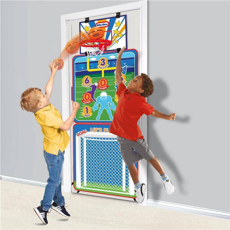 slide 1 of 4, Little Tikes 3 in 1 Doorway Sports Toy Multi Sports Set: Suitable for Kids Ages 3-6, 1 ct