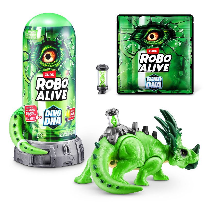 slide 3 of 12, Robo Alive Dino DNA Animal Figure: Dinosaur Toy Playset with 10 PVC Pieces, 1 ct