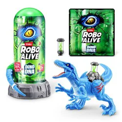 Robo Alive Dino DNA Animal Figure: Dinosaur Toy Playset with 10 PVC Pieces