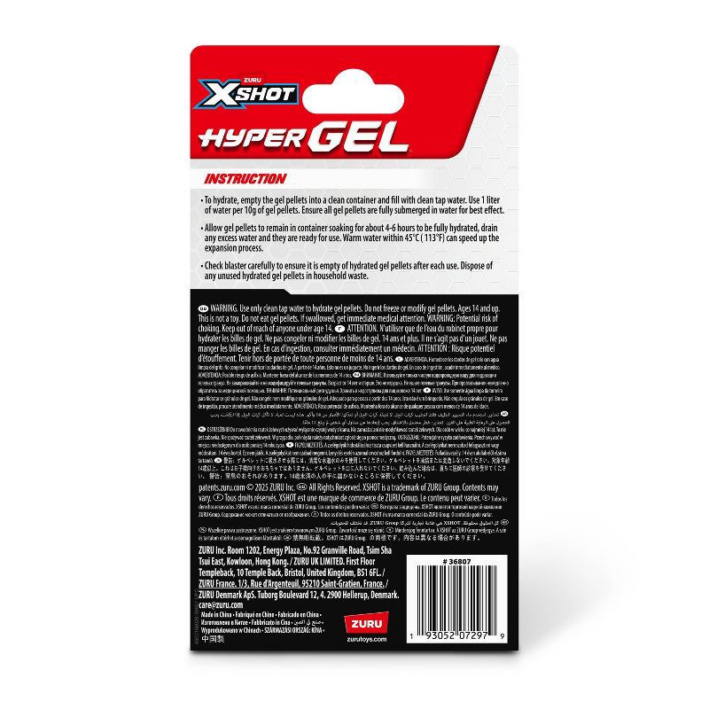 slide 5 of 5, XSHOT Blue Gellets: Toy Blaster Accessories, Polymer, 20000 Pieces, 20000 ct