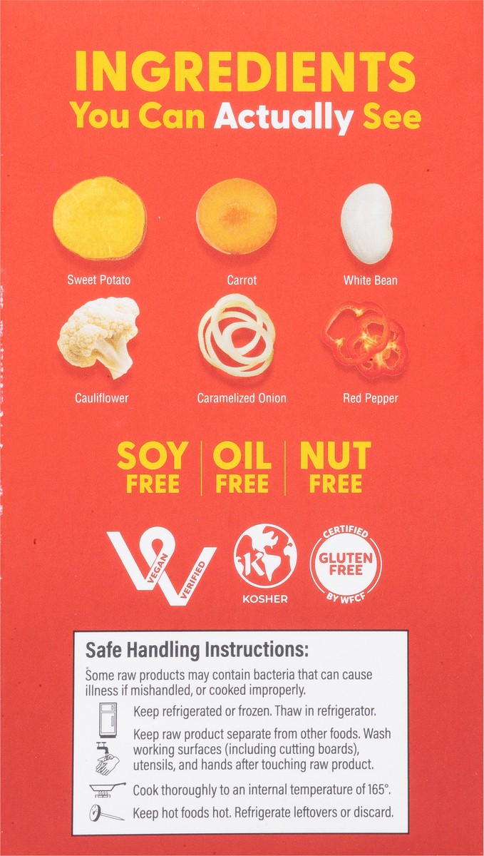 slide 13 of 13, Actual Veggies Sweet Potato Veggie Burger with Chickpea & Quinoa 4 - 3 oz Patties, 12 oz