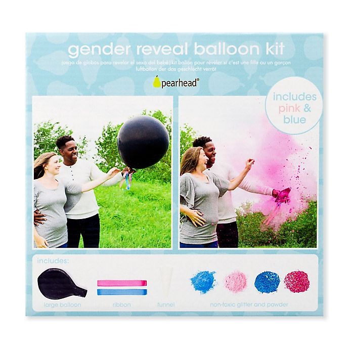 slide 1 of 1, Pearhead Gender Reveal Balloon Kit, 1 ct