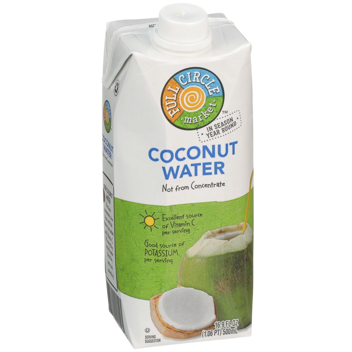 slide 6 of 9, Full Circle Market Pure Coconut Water - 17 oz, 17 oz