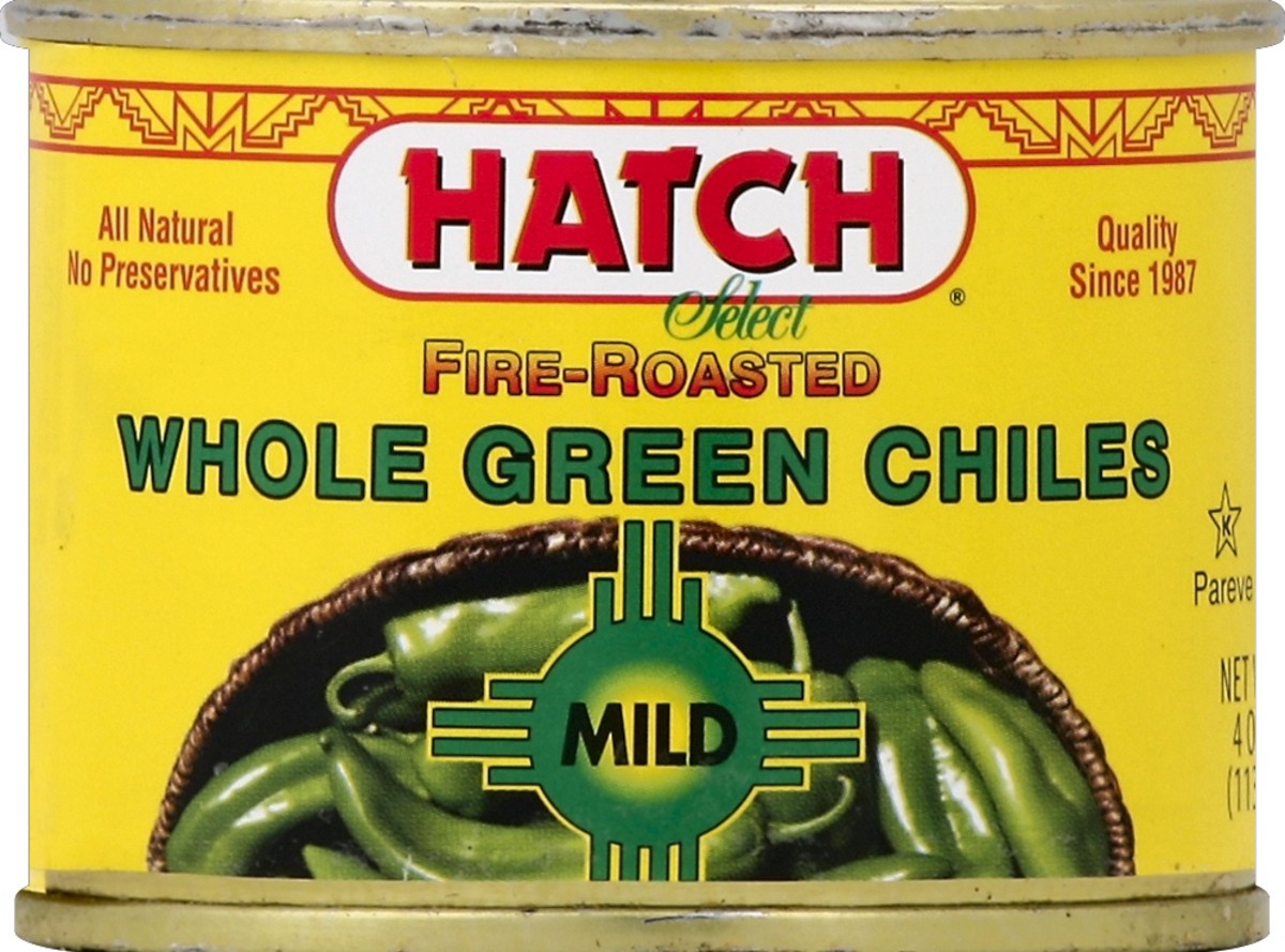 slide 2 of 2, Hatch Fire Roasted Mild Whole Green Chiles, 4 oz