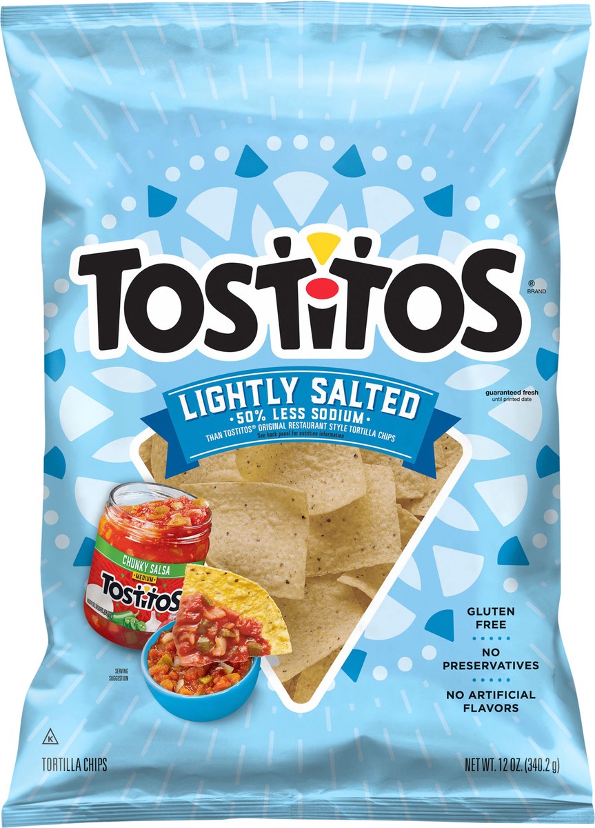 slide 3 of 3, Tostitos Tortilla Chips Lightly Salted 12 Oz, 12 oz