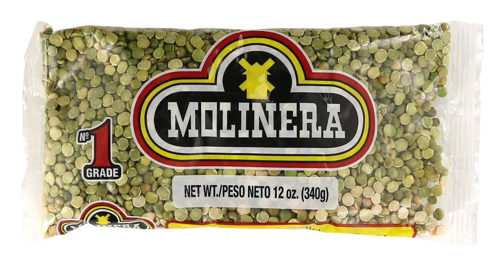slide 1 of 1, Molinera Dry Green Split Peas, 12 oz