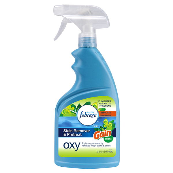 slide 1 of 1, Febreze With Gain Scent Oxy Pretreat Stain Remover, 1 ct