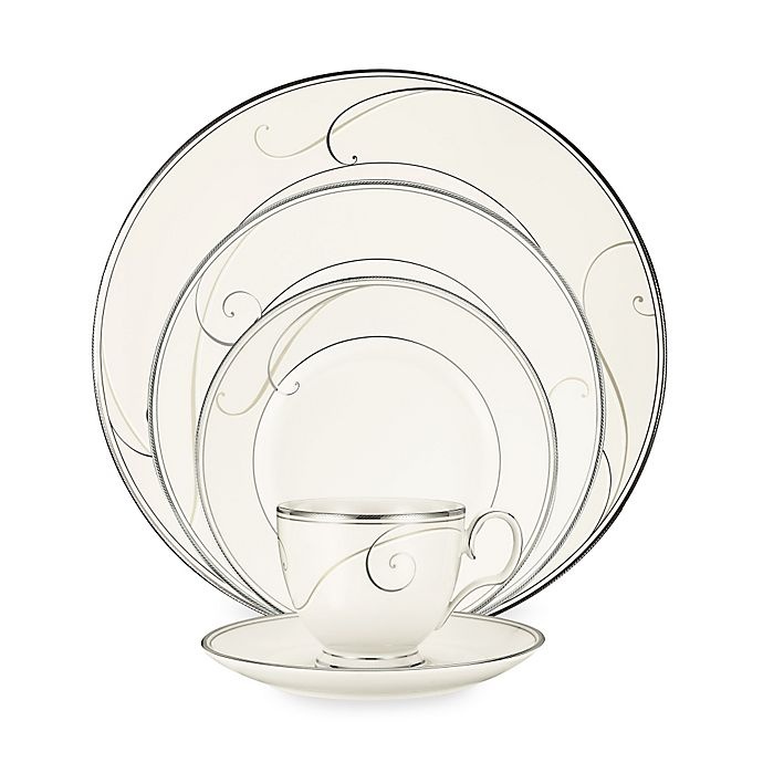 slide 1 of 2, Noritake Platinum Wave Place Setting, 5 ct