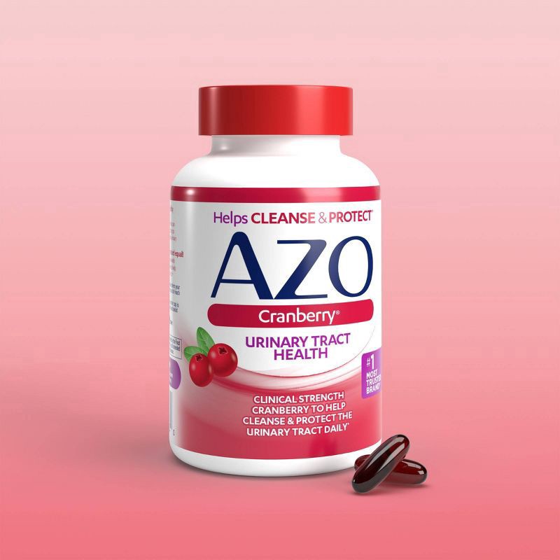 slide 2 of 7, AZO Cleanse + Protect Cranberry Softgels for Urinary Tract Health- 120 ct, 120 ct