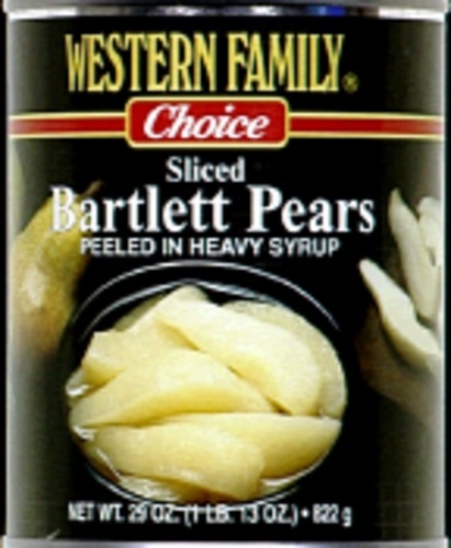 slide 1 of 1, Western Family Pear Slices Heavy Syrup, 29 oz