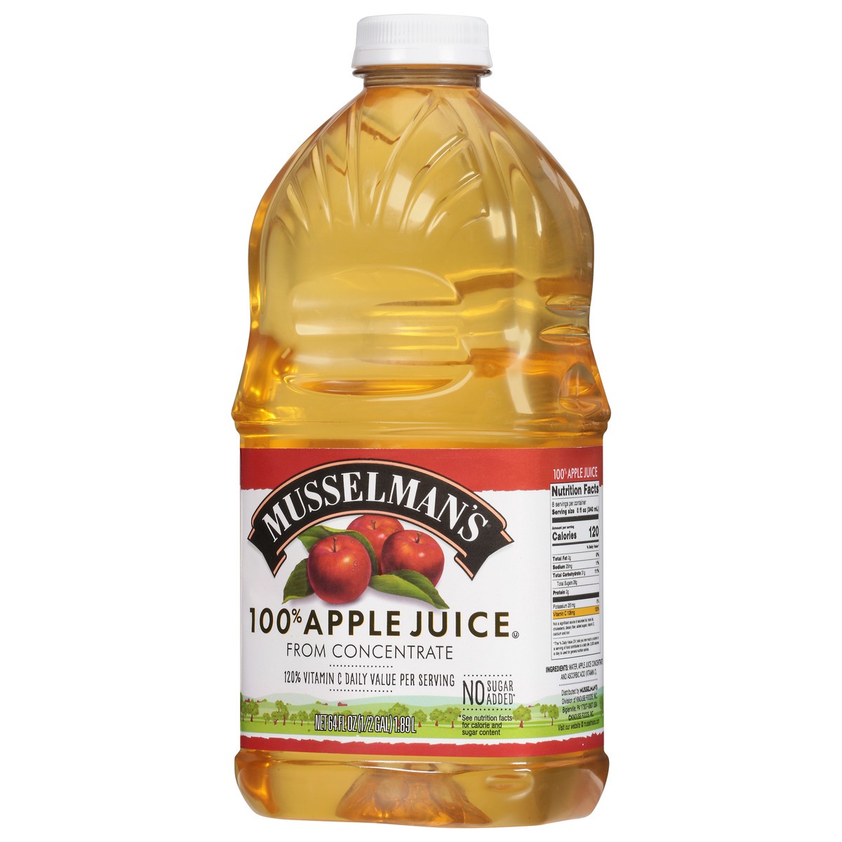 slide 10 of 12, Musselman's 100% Apple Juice 64 fl. oz., 64 fl oz