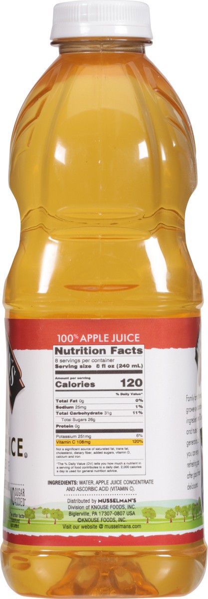 slide 8 of 12, Musselman's 100% Apple Juice 64 fl. oz., 64 fl oz