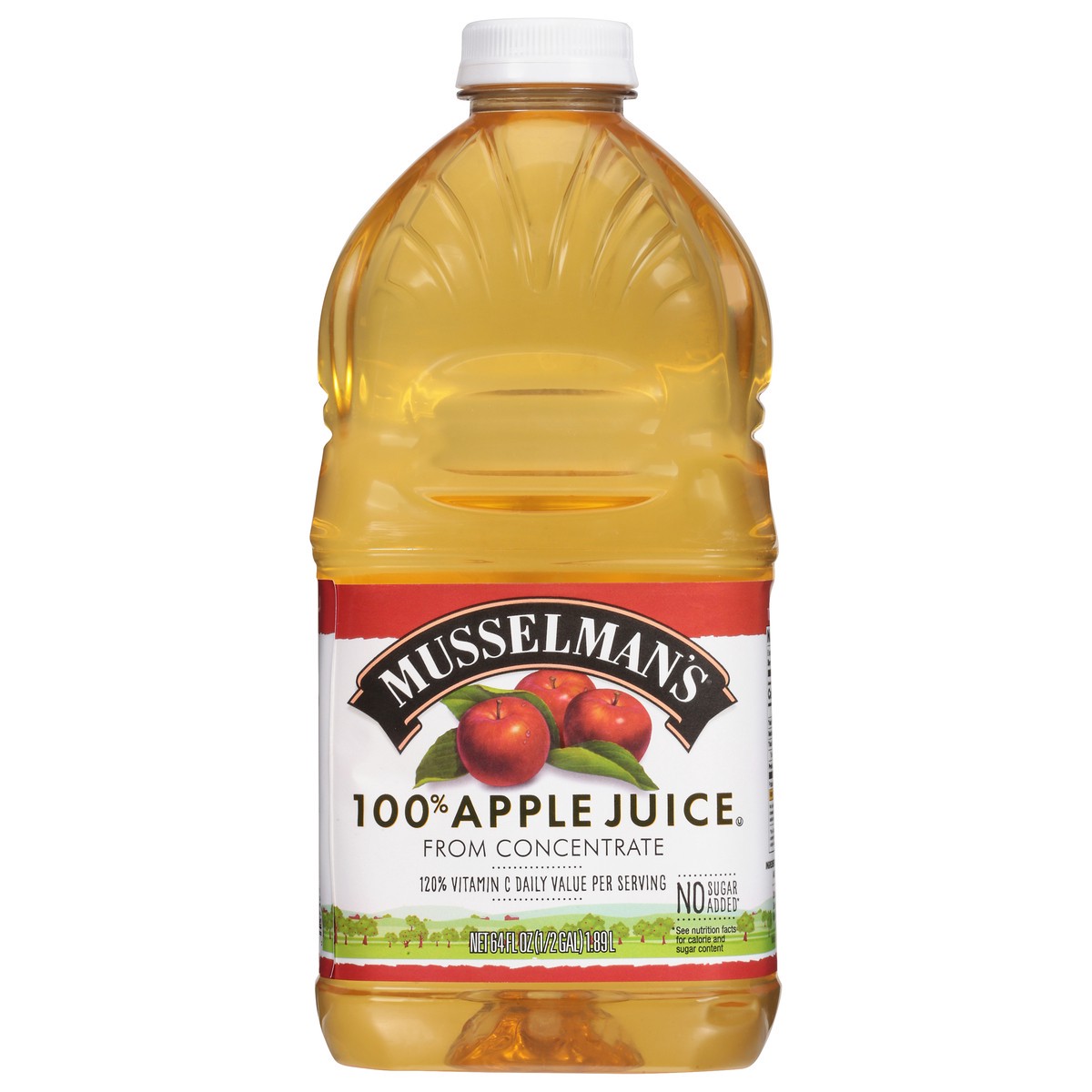 slide 1 of 12, Musselman's 100% Apple Juice 64 fl. oz., 64 fl oz