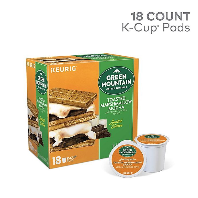 slide 2 of 8, Green Mountain Coffee Toasted Marshmallow Coffee Keurig K-Cup Pods, 18 ct