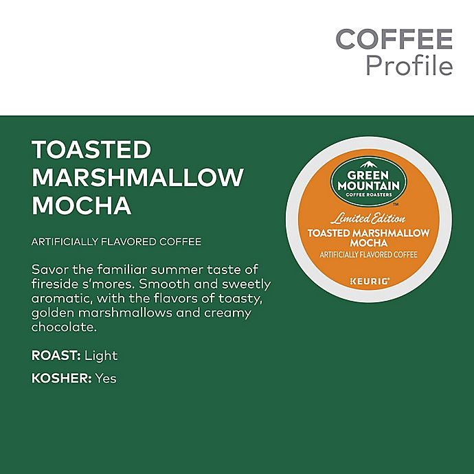 slide 4 of 8, Green Mountain Coffee Toasted Marshmallow Coffee Keurig K-Cup Pods, 18 ct