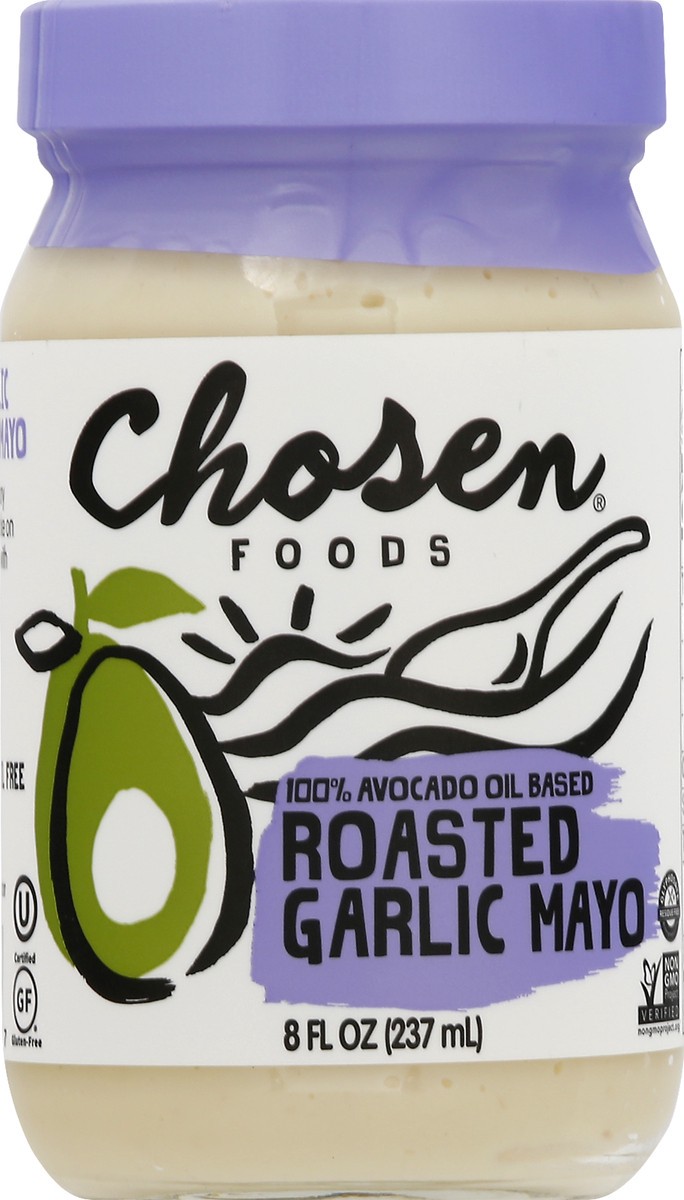 slide 1 of 10, Chosen Foods Roasted Garlic Mayo 8 oz, 8 oz