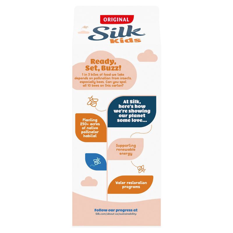 slide 8 of 10, Silk Kids Oat Milk Blend Original Dairy Free Gluten Free Vegan - 59 fl oz, 59 fl oz