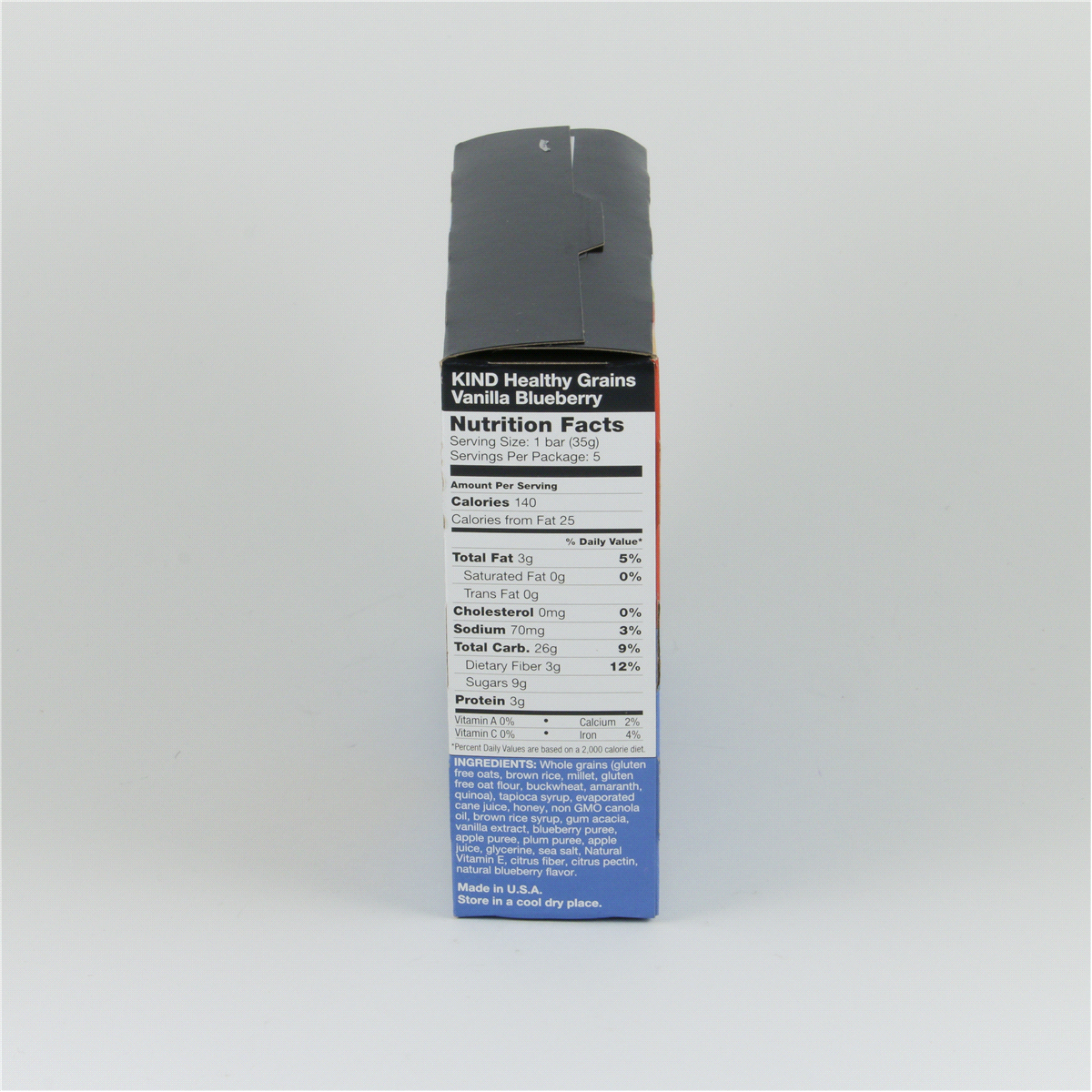 slide 4 of 6, Kind Healthy Grains Vanilla Blueberry Granola Bars, 5 ct; 1.24 oz