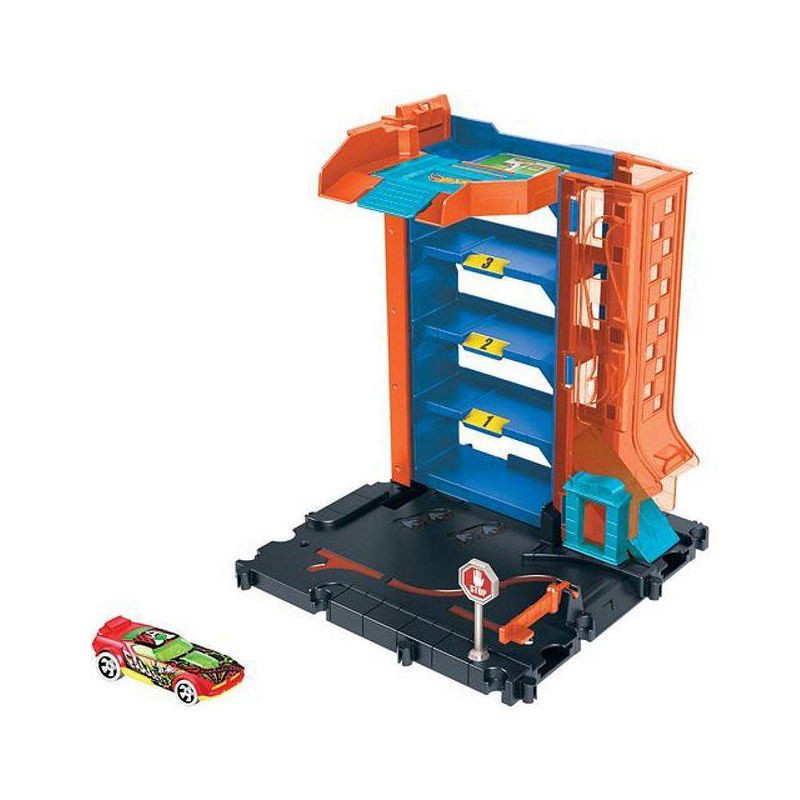 slide 1 of 6, Hot Wheels City Downtown Parking Garage, 1 ct
