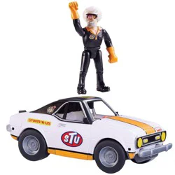 Stuntman Stu Race Ace Stunt Car Break Apart Stunt Set with Action Figure Pop-Off Parts and Crash Crates