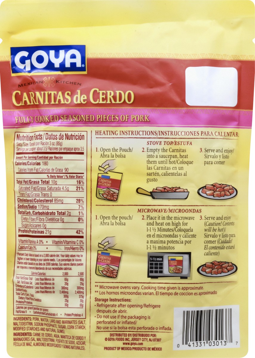 slide 5 of 8, Goya Carnitas de Cerdo 10.57 oz, 10.57 oz