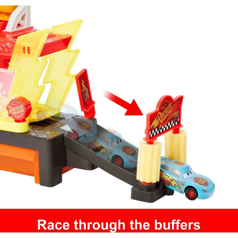 slide 3 of 6, Disney and Pixar Cars Color Changer Race Ready Car Wash Playset & Color Changing Lightning McQueen, 1 ct
